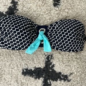 Bleu/Rod Beattie polkadots, swimsuit top